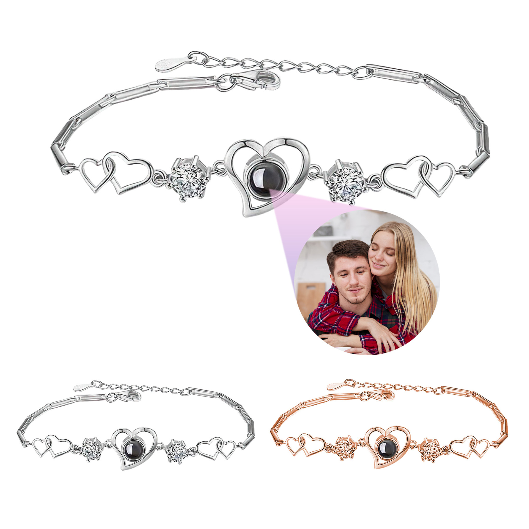 Custom Stainless Photo Bracelet