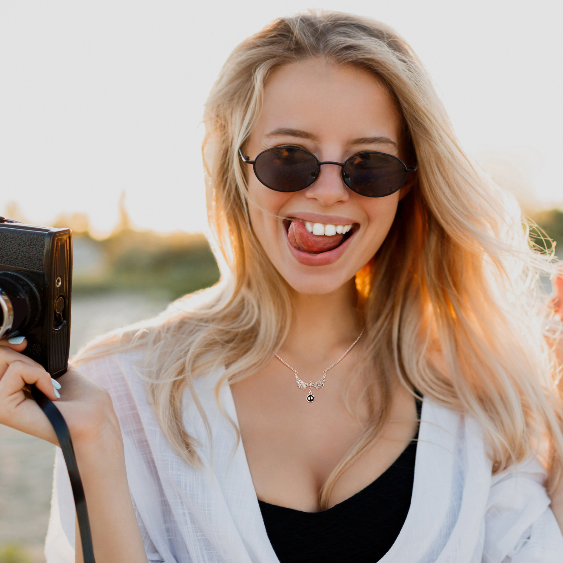 Personalized Photo Projection Necklace