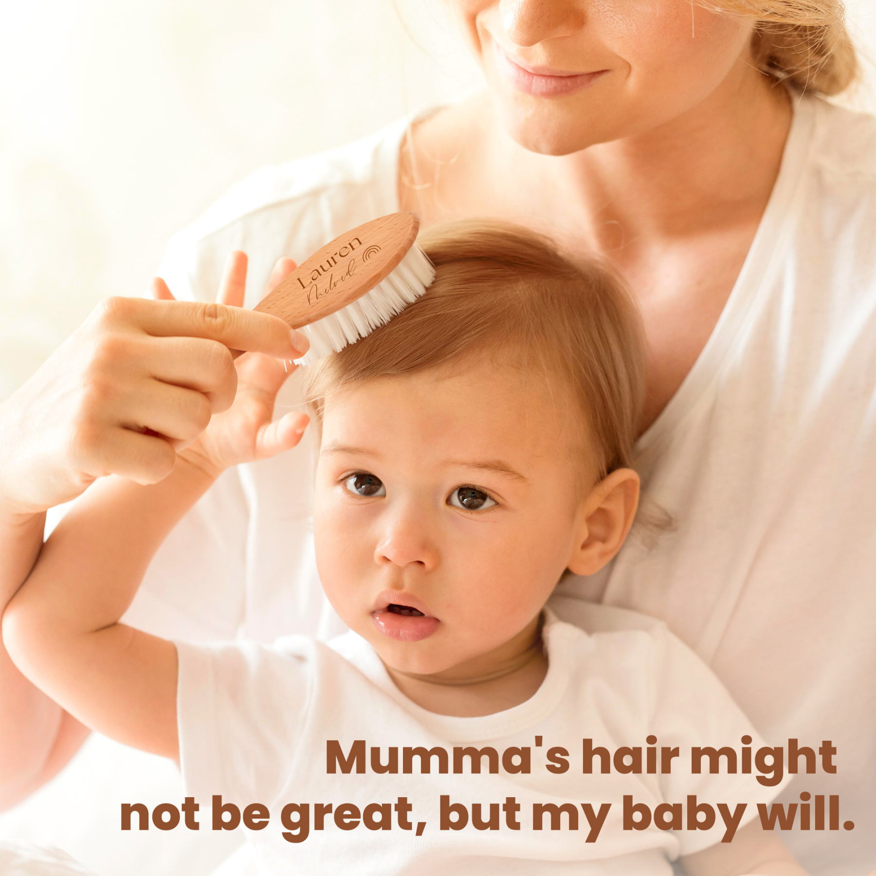 Personalized Baby Hairbrush with Engraved Name