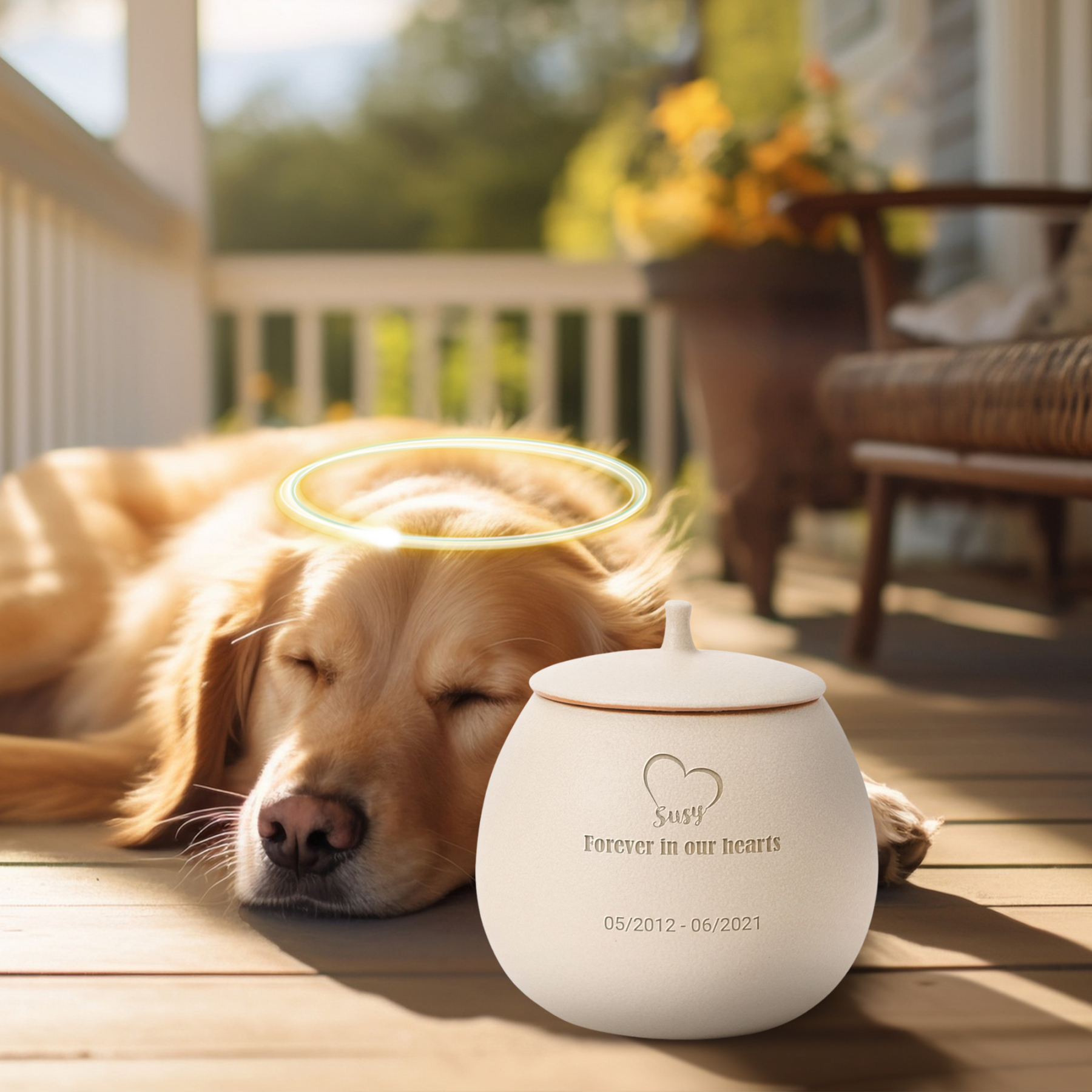 Custom Pet Urn with Engraved Name