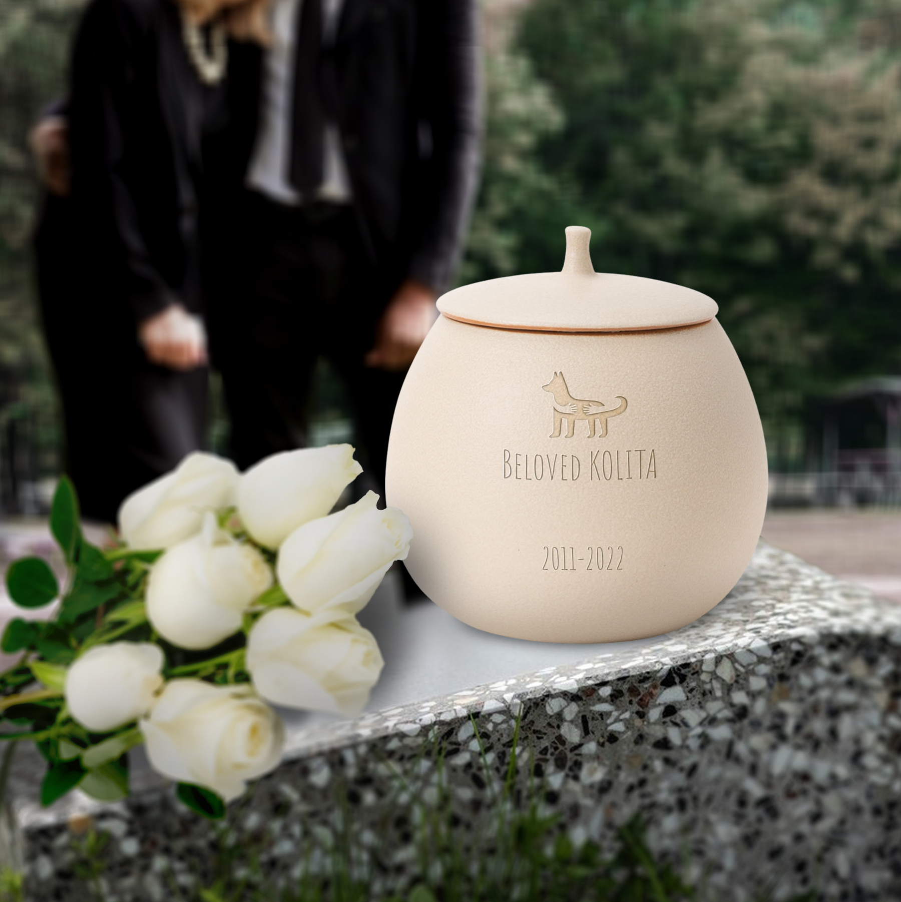 Custom Pet Urn with Engraved Name