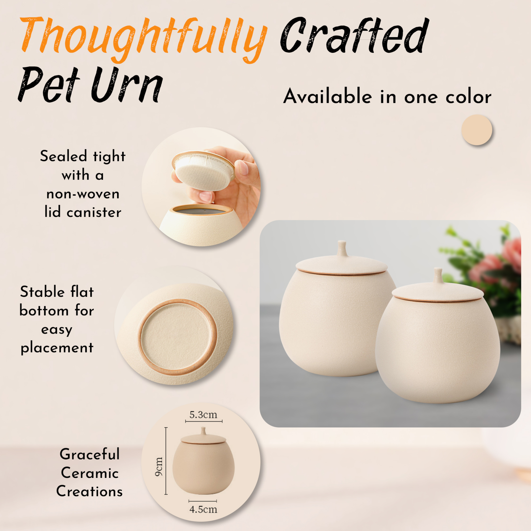 Custom Pet Urn with Engraved Name