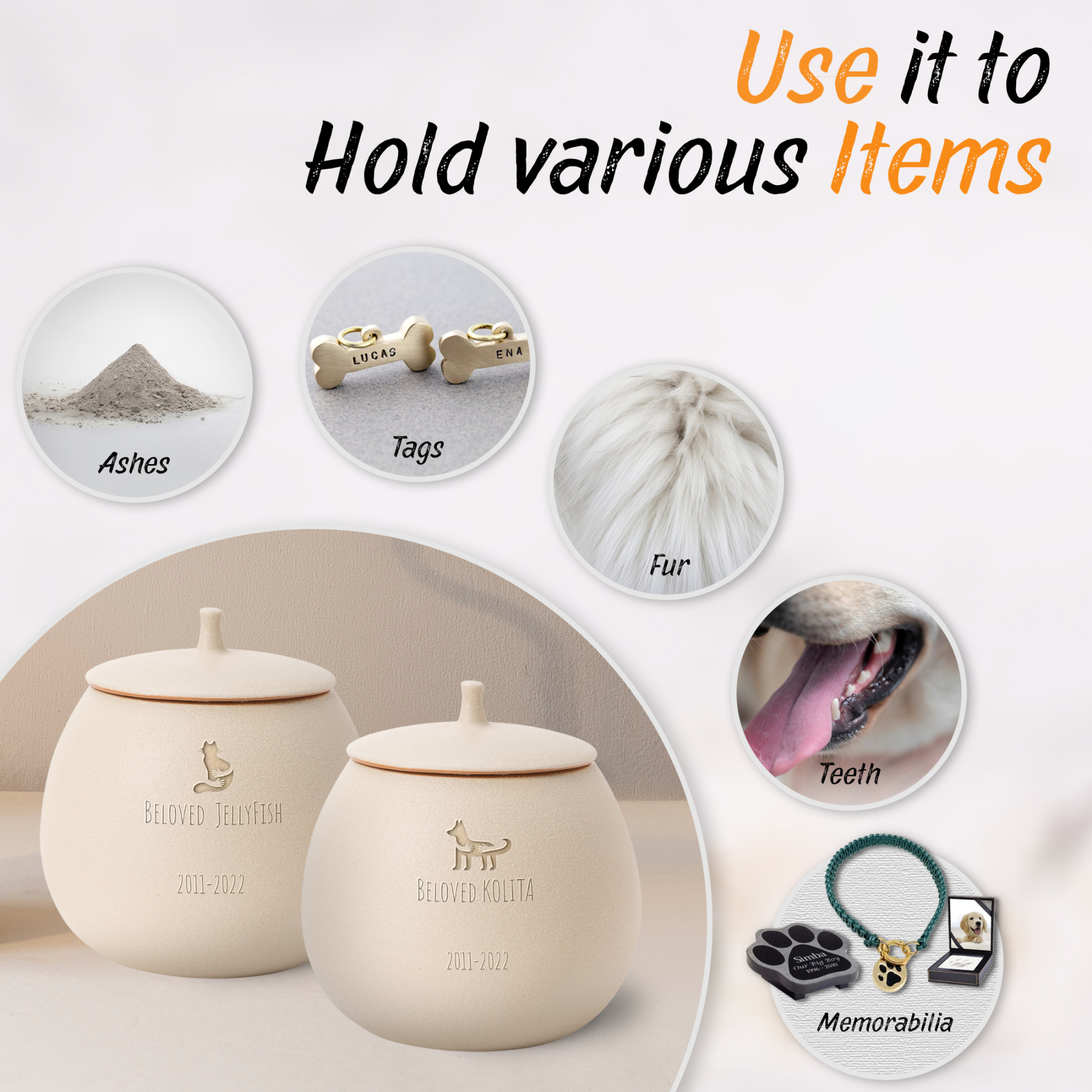 Custom Pet Urn with Engraved Name