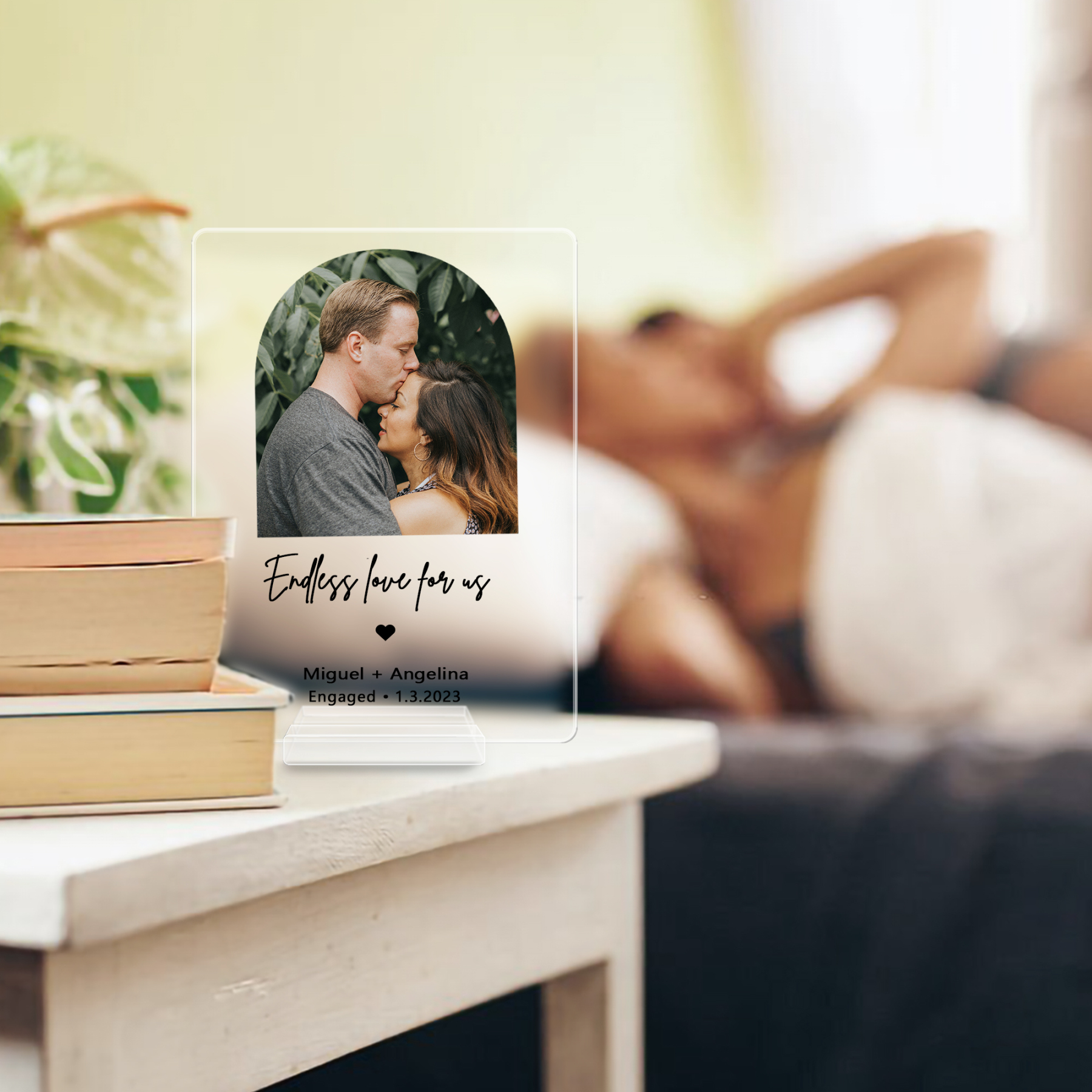 Personalized Engagement Plaque Gifts for Couple