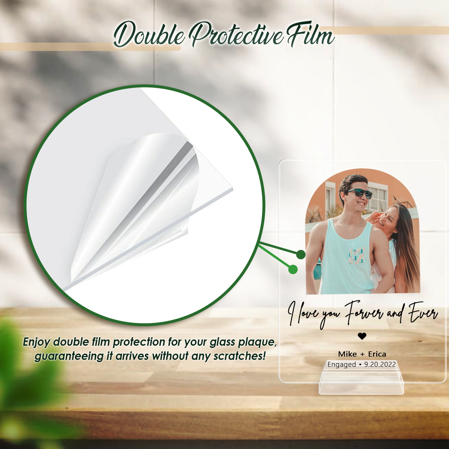 Personalized Engagement Plaque Gifts for Couple