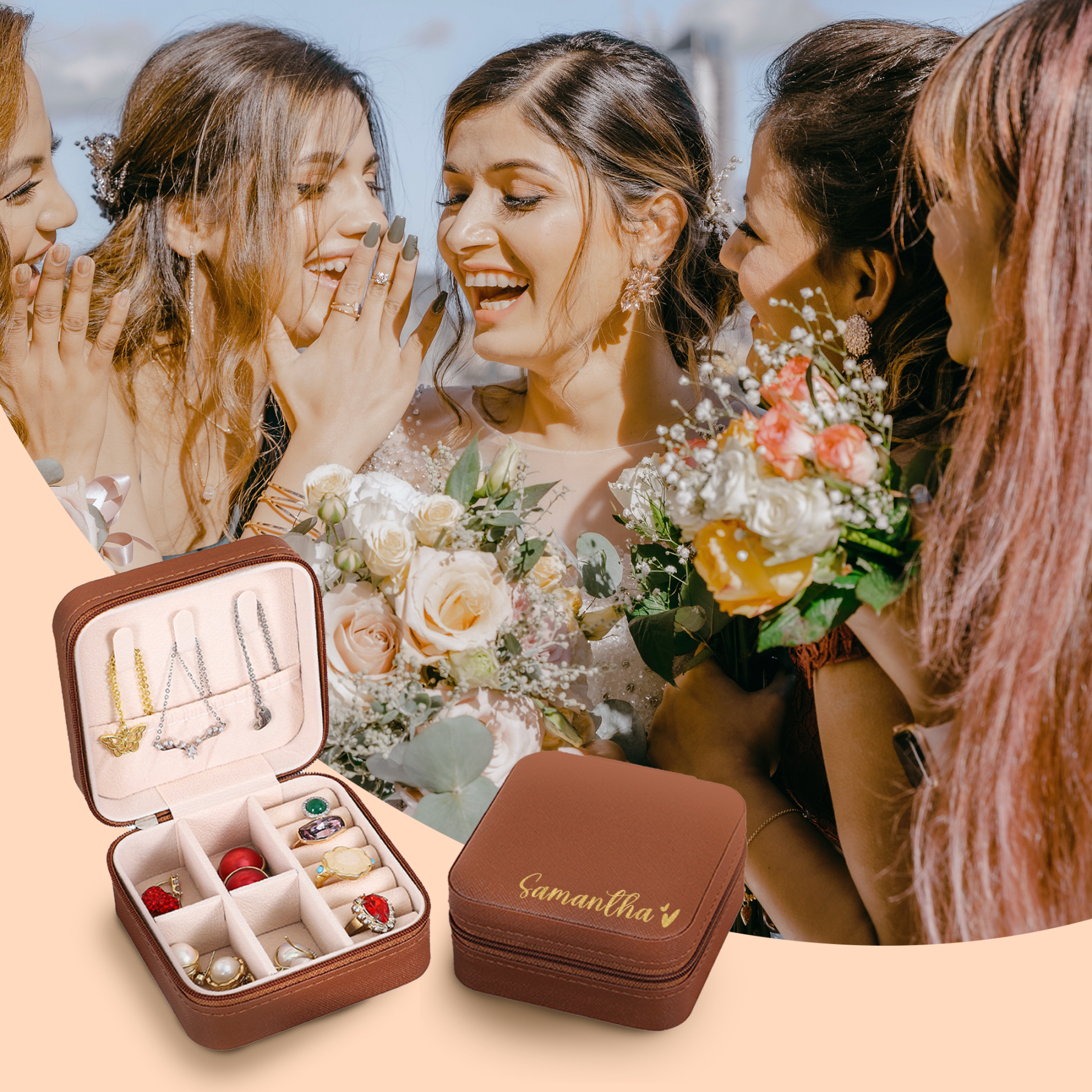 Personalized Name Jewelry Boxes for Girls & Women