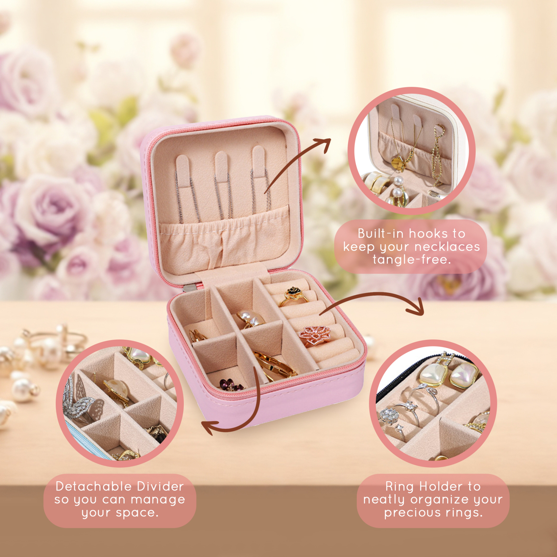 Personalized Name Jewelry Boxes for Girls & Women