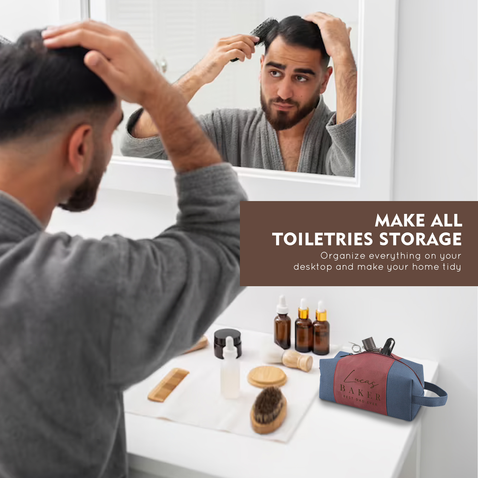 Personalized Toiletry Bag for Men