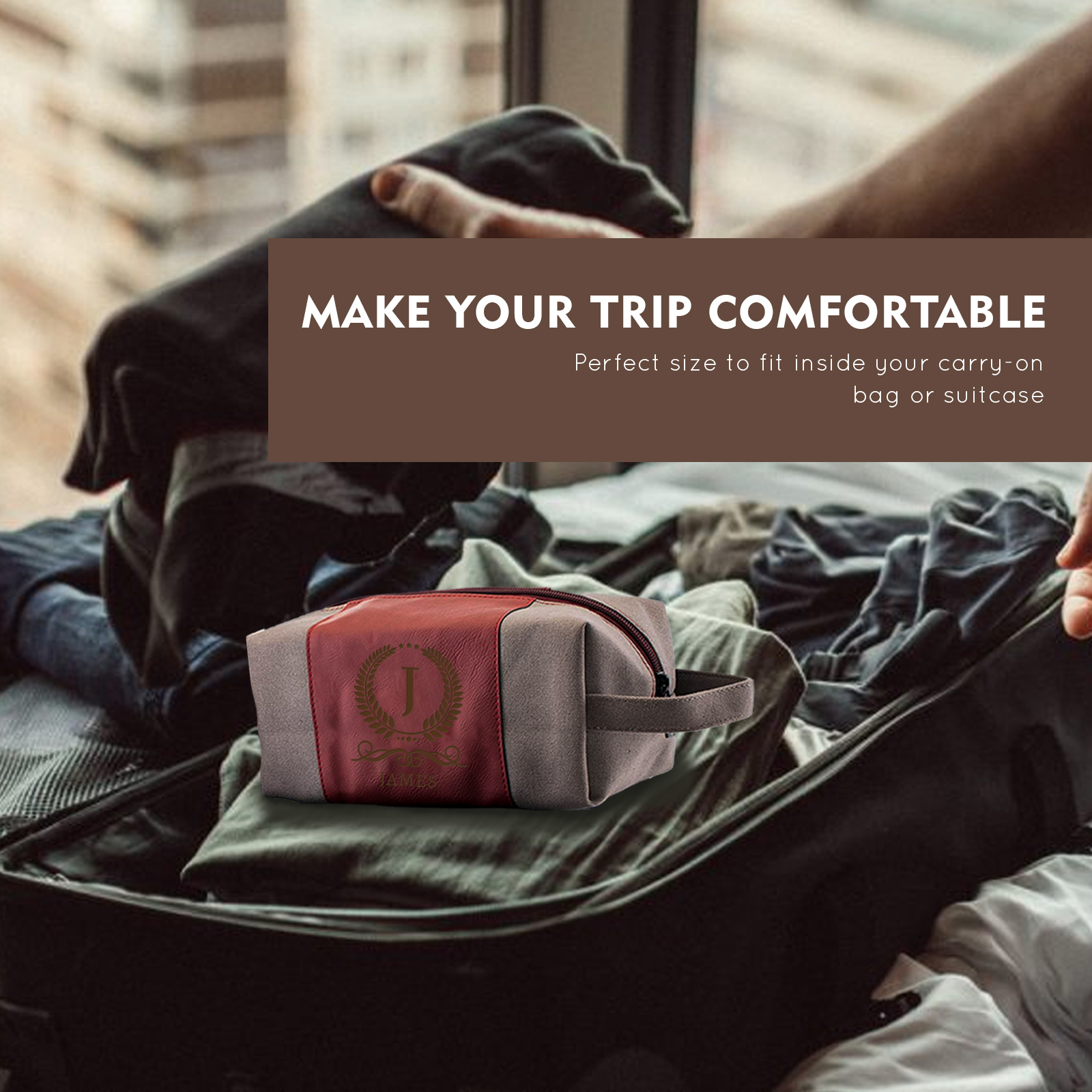 Personalized Toiletry Bag for Men