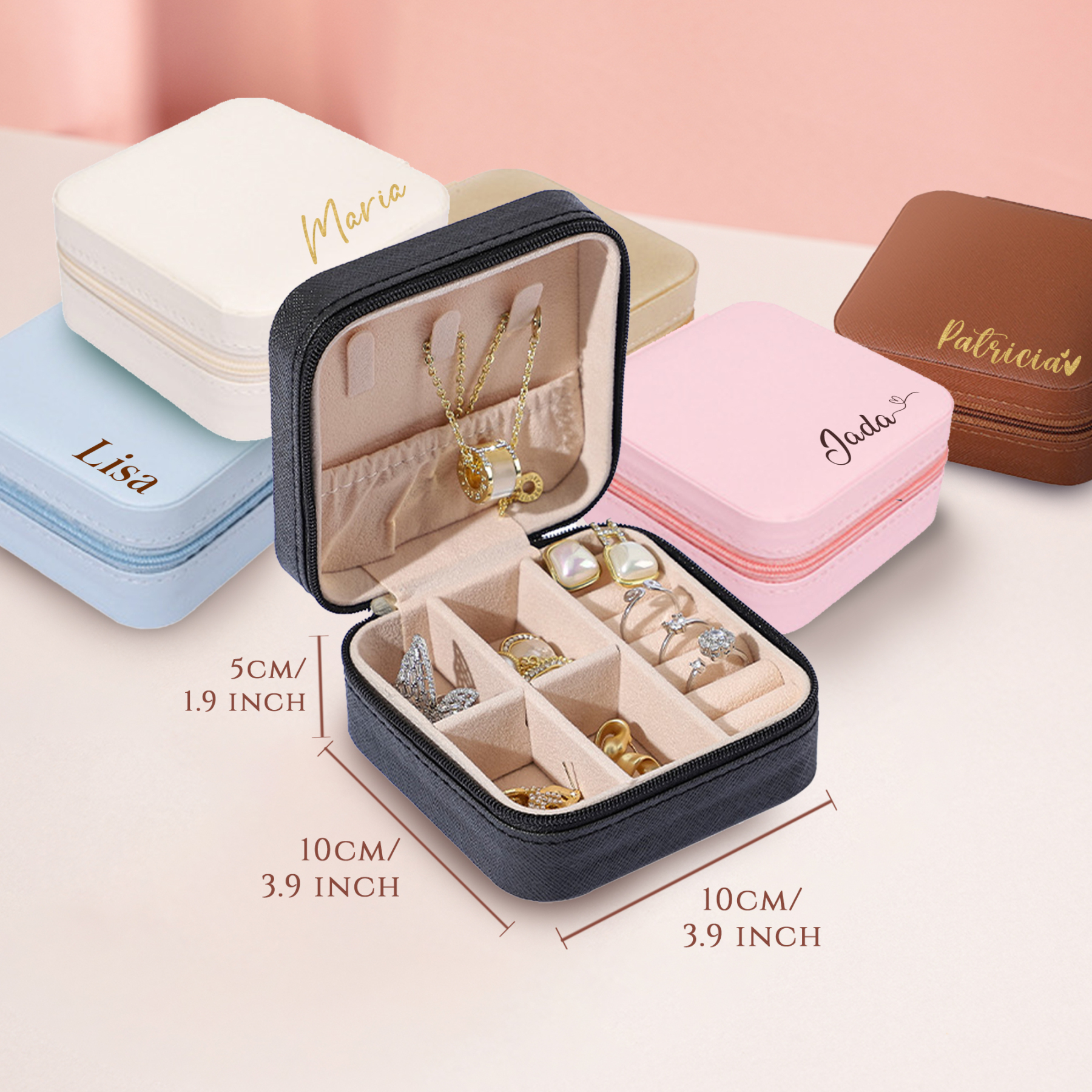 Personalized Name Jewelry Boxes for Girls & Women