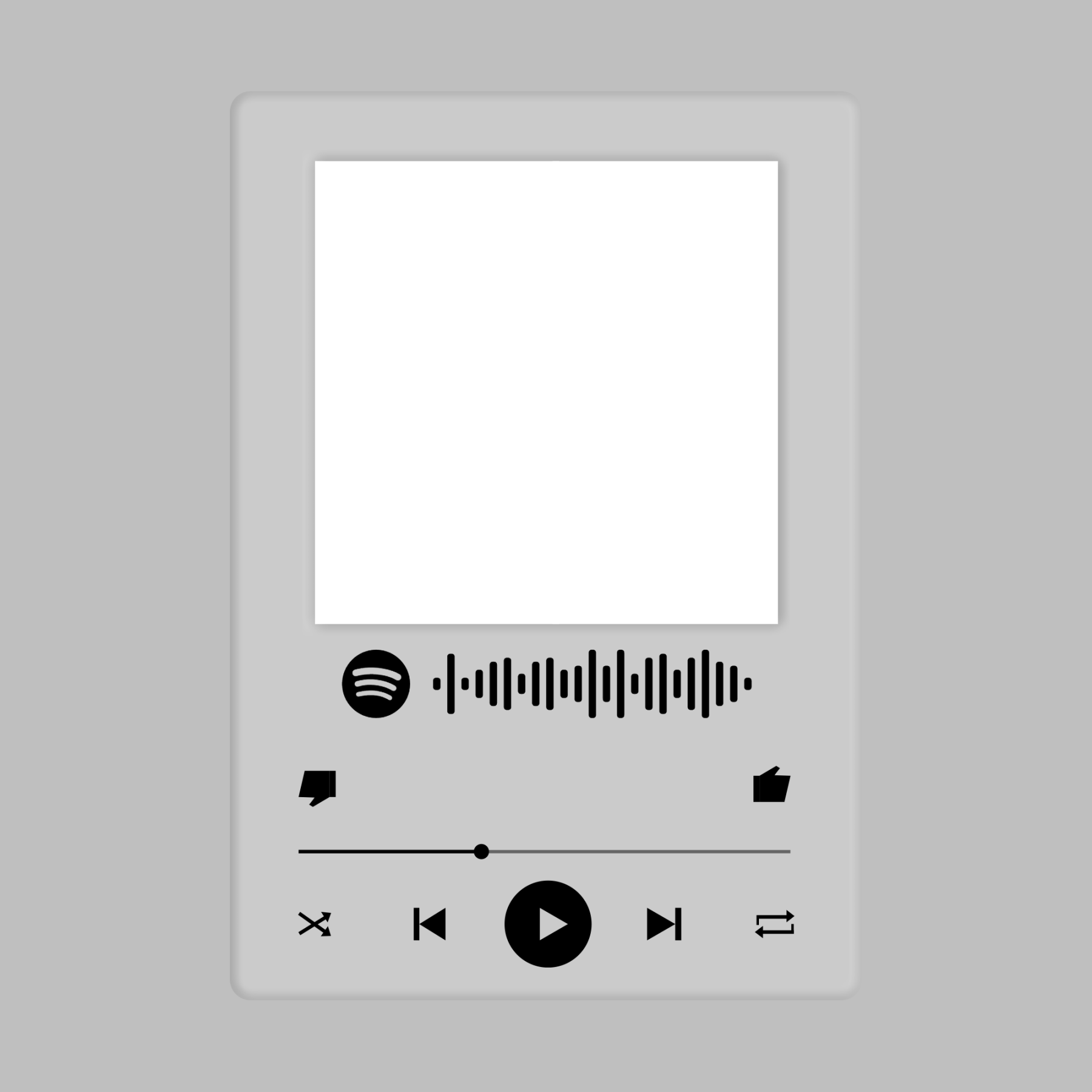 Custom Spotify Code Keychain from Photo