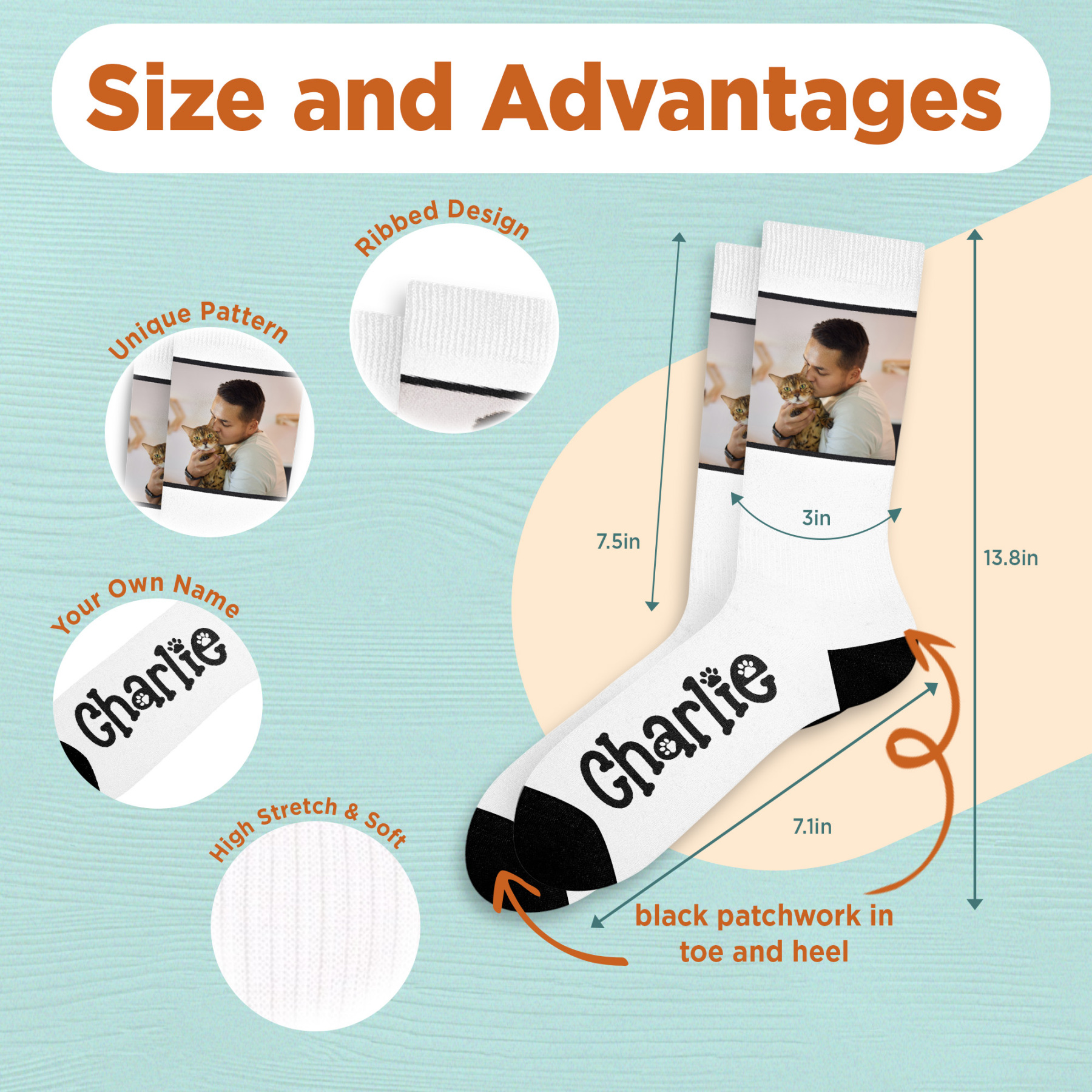 Custom Face Socks from Photo