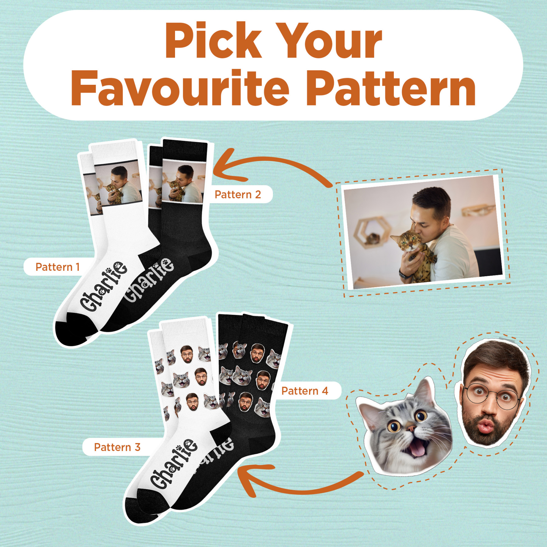Custom Face Socks from Photo