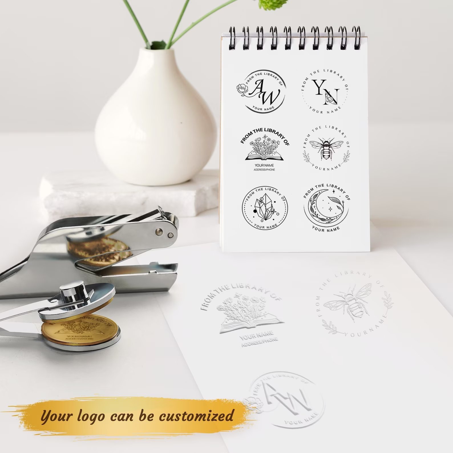 Custom Library Embosser Book Embosser Stamp