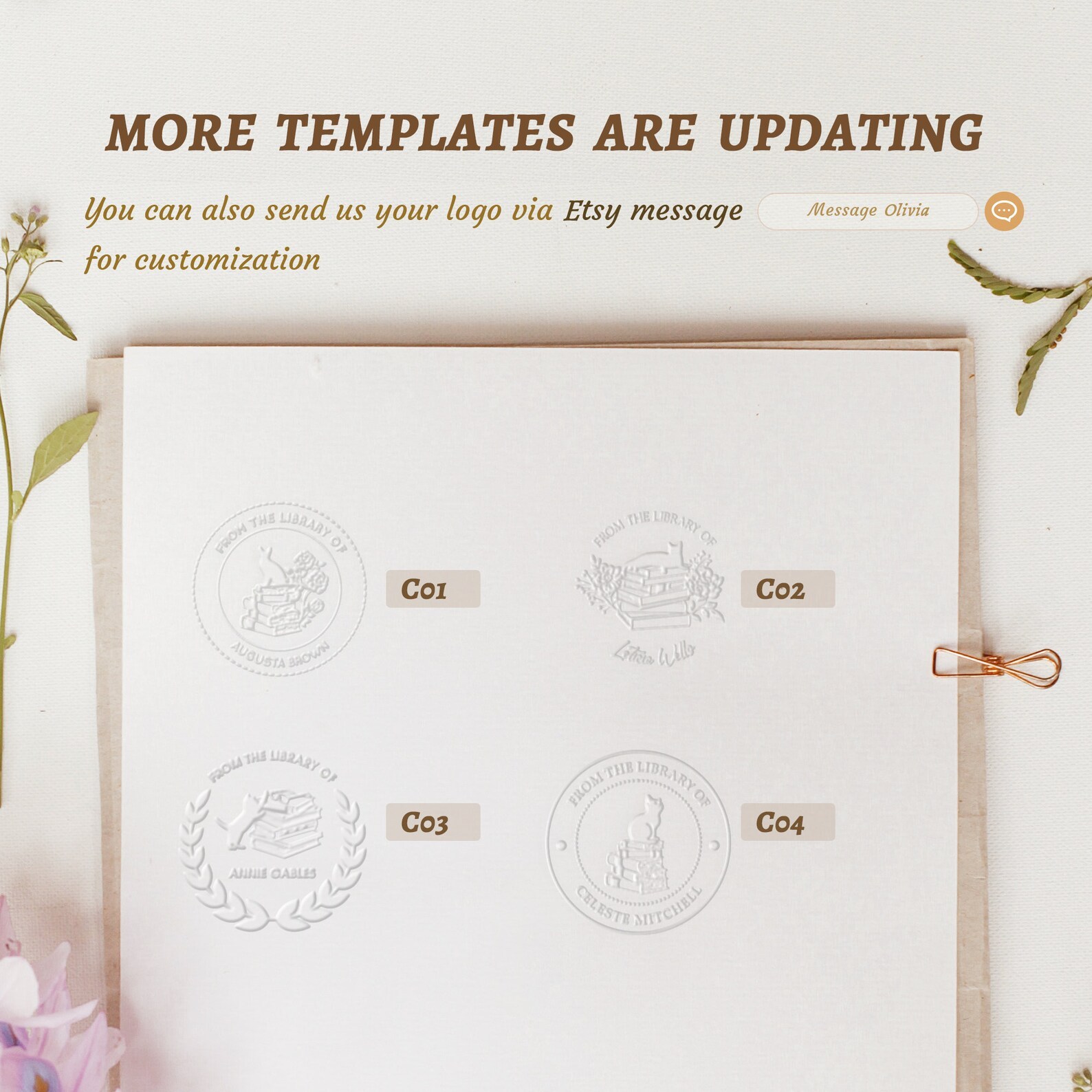 Custom Library Embosser Book Embosser Stamp