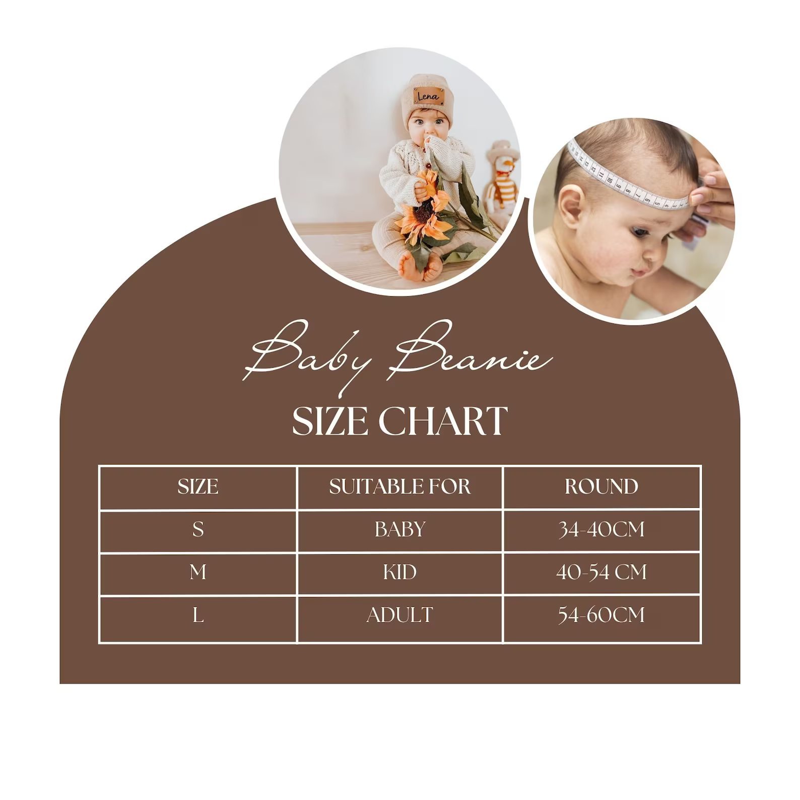 Custom Beanie Newborn Baby with Name