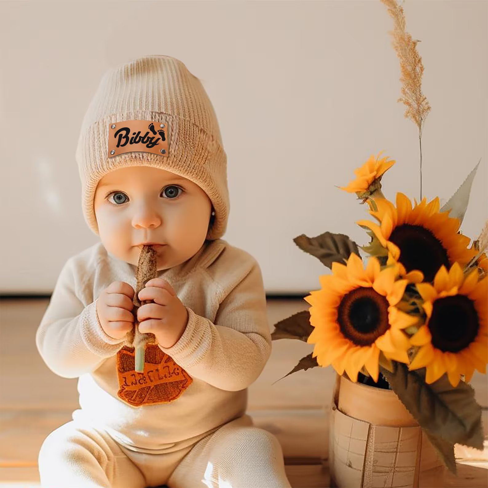 Custom Beanie Newborn Baby with Name