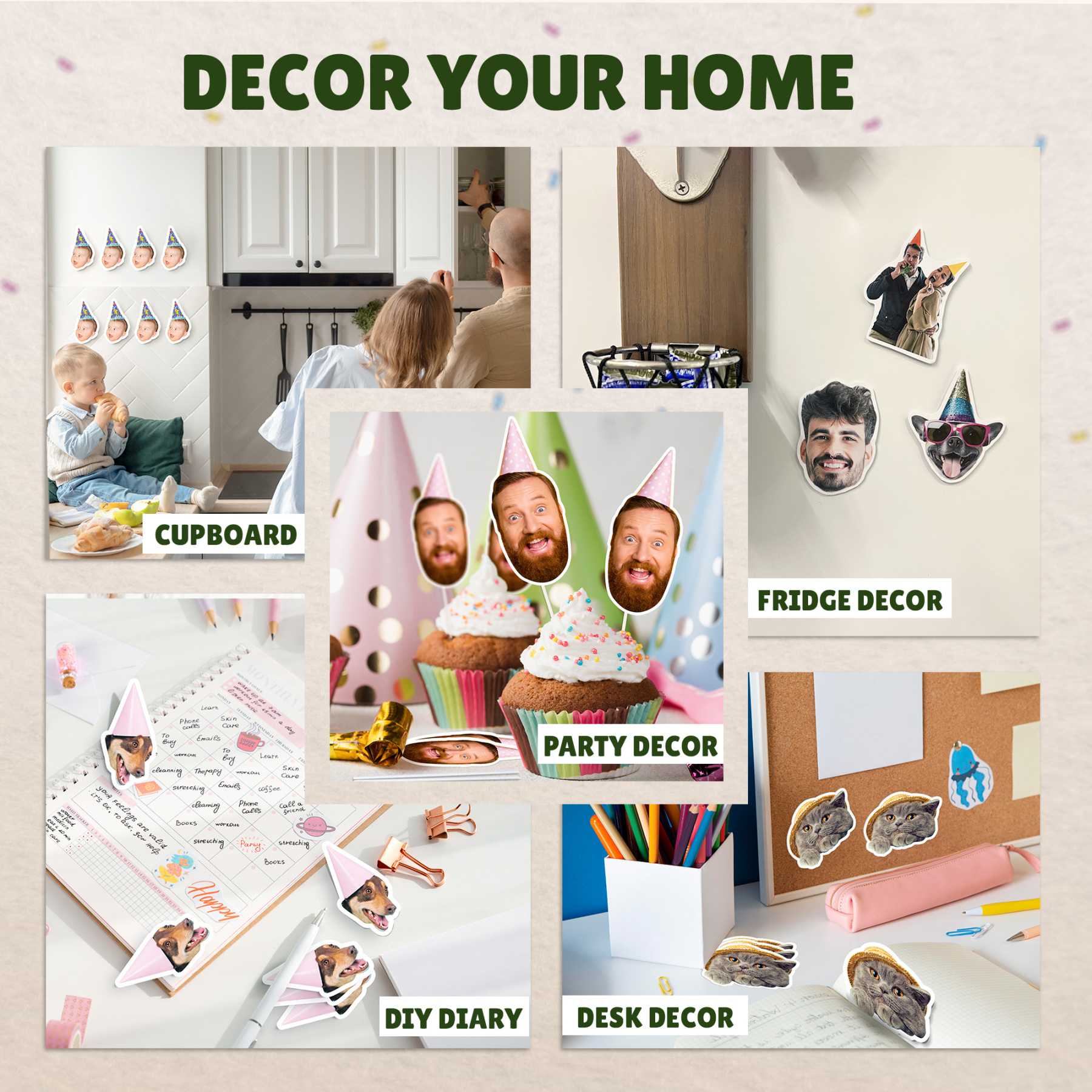 Custom Cupcake Toppers