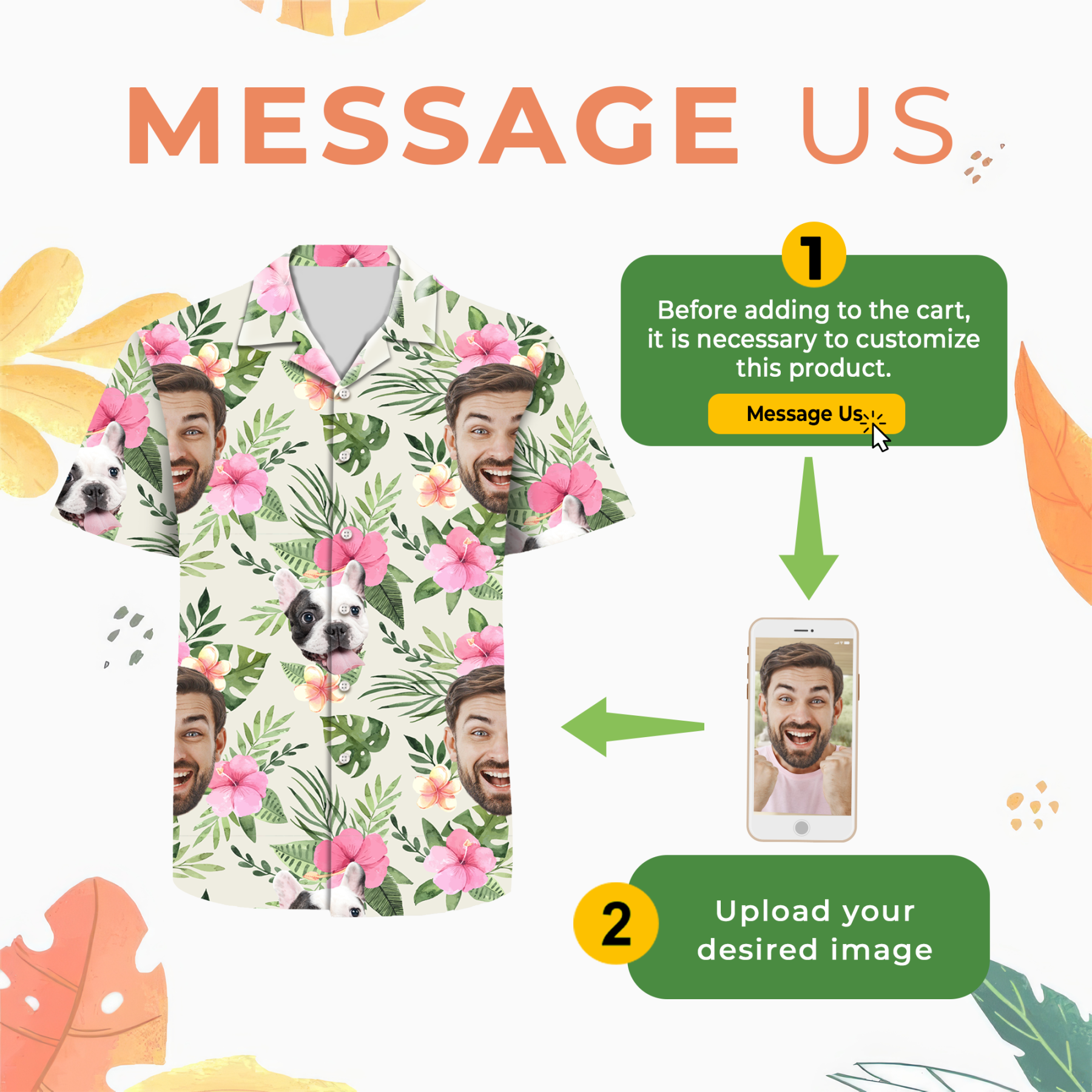 Custom Hawaiian Shirt with Face