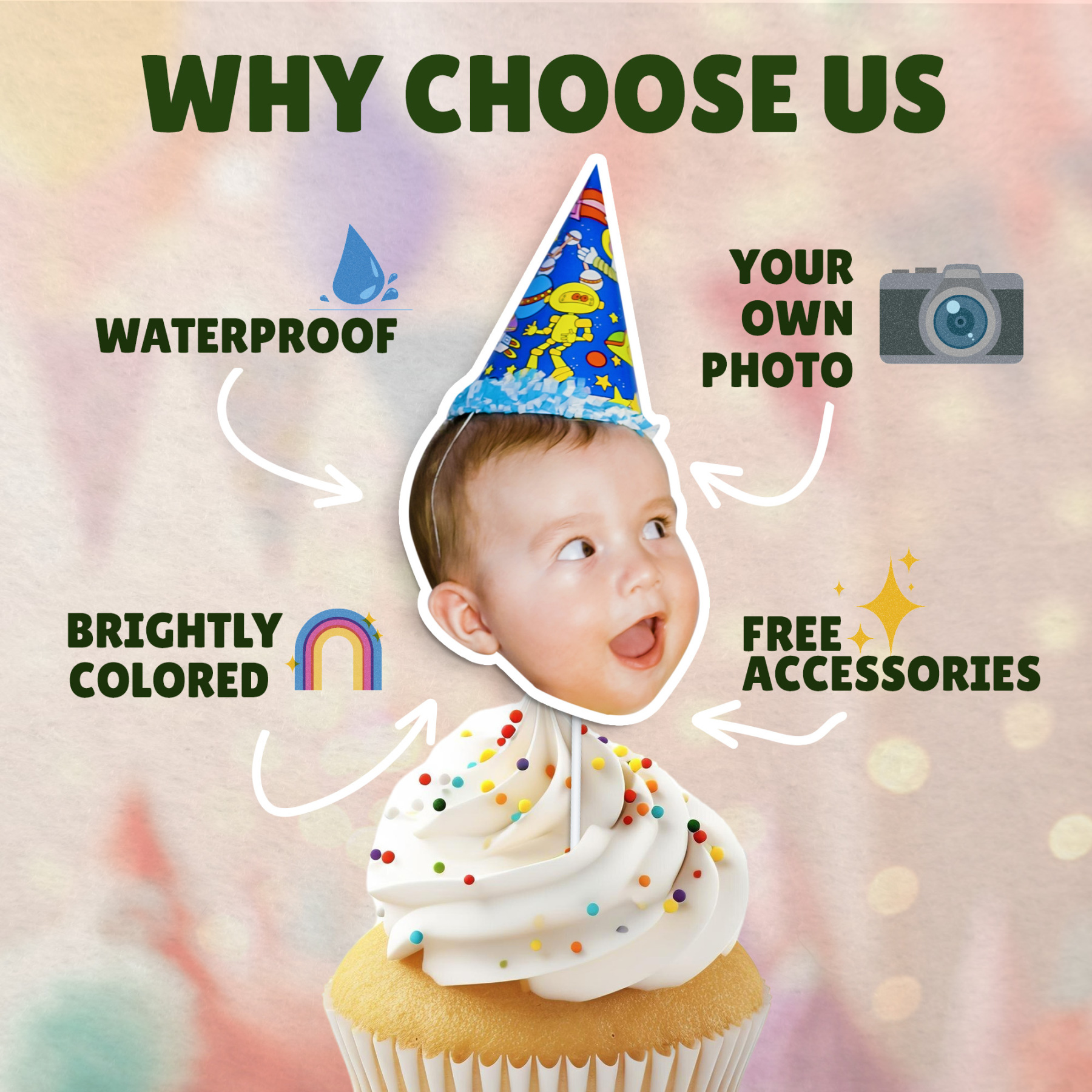 Custom Cupcake Toppers