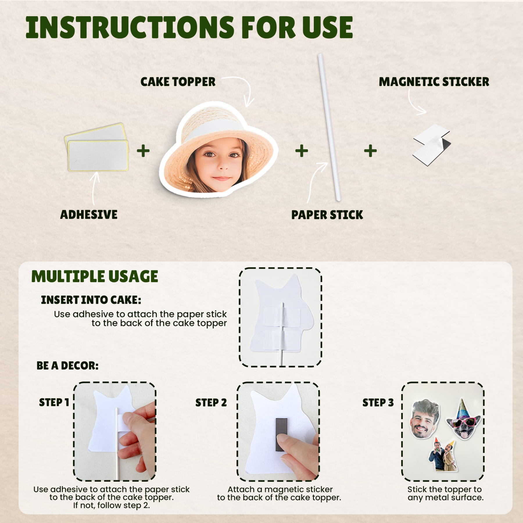 Custom Cupcake Toppers