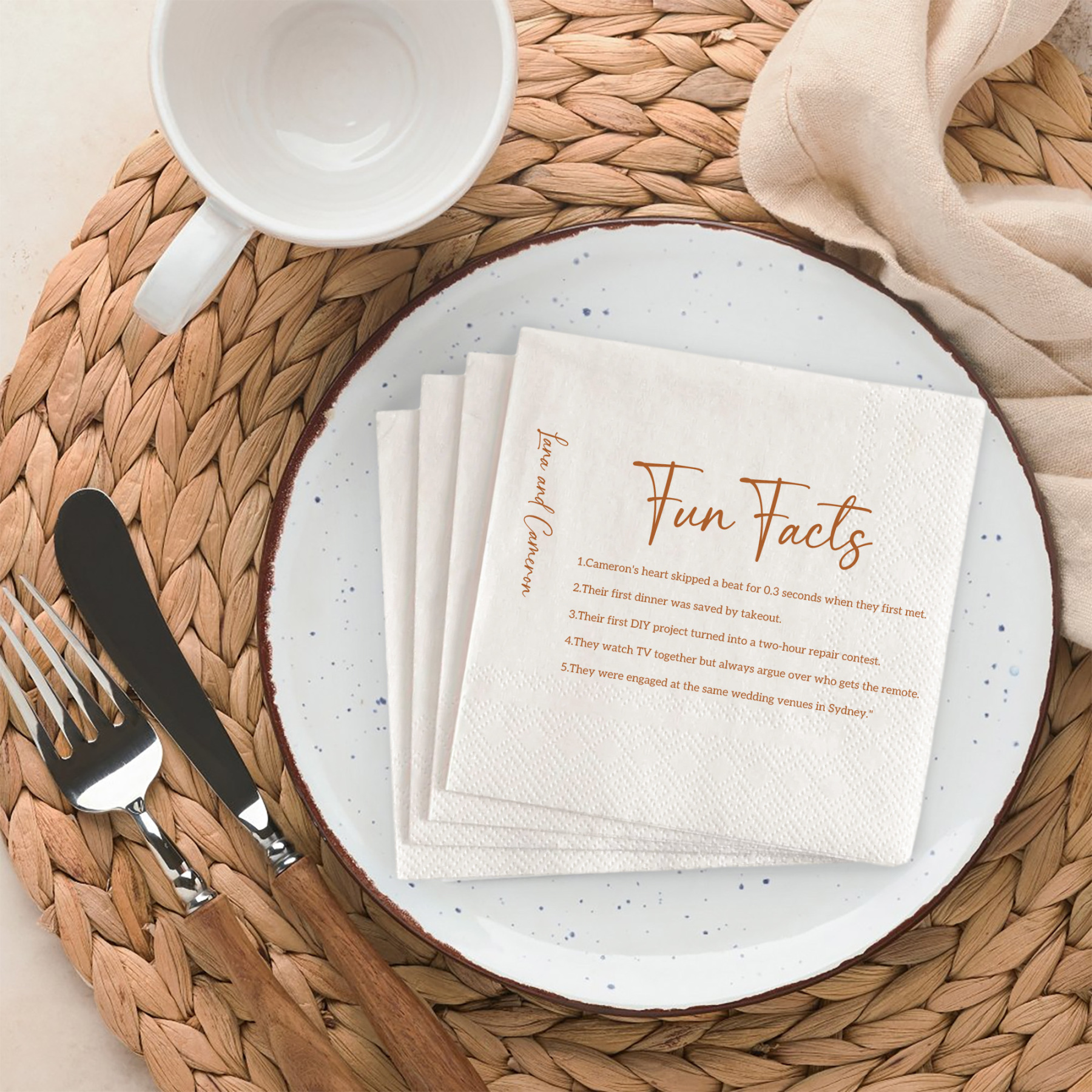 Custom Wedding Napkins Fun Facts