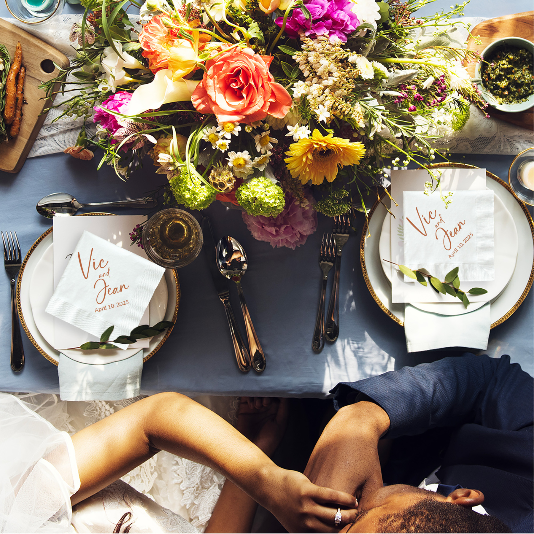 Custom Wedding Napkins With Name