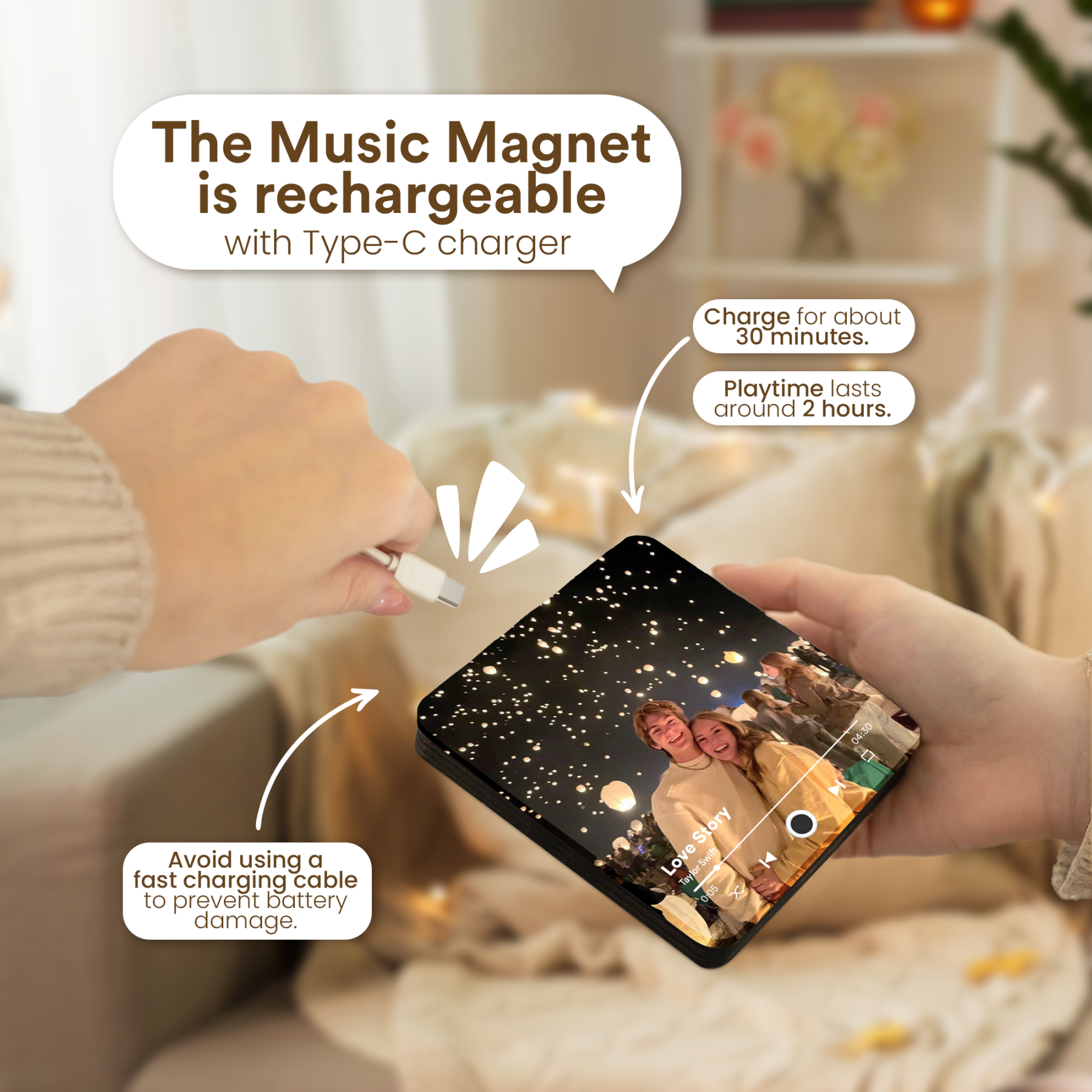 Personalized Music Magnets From Your Photo