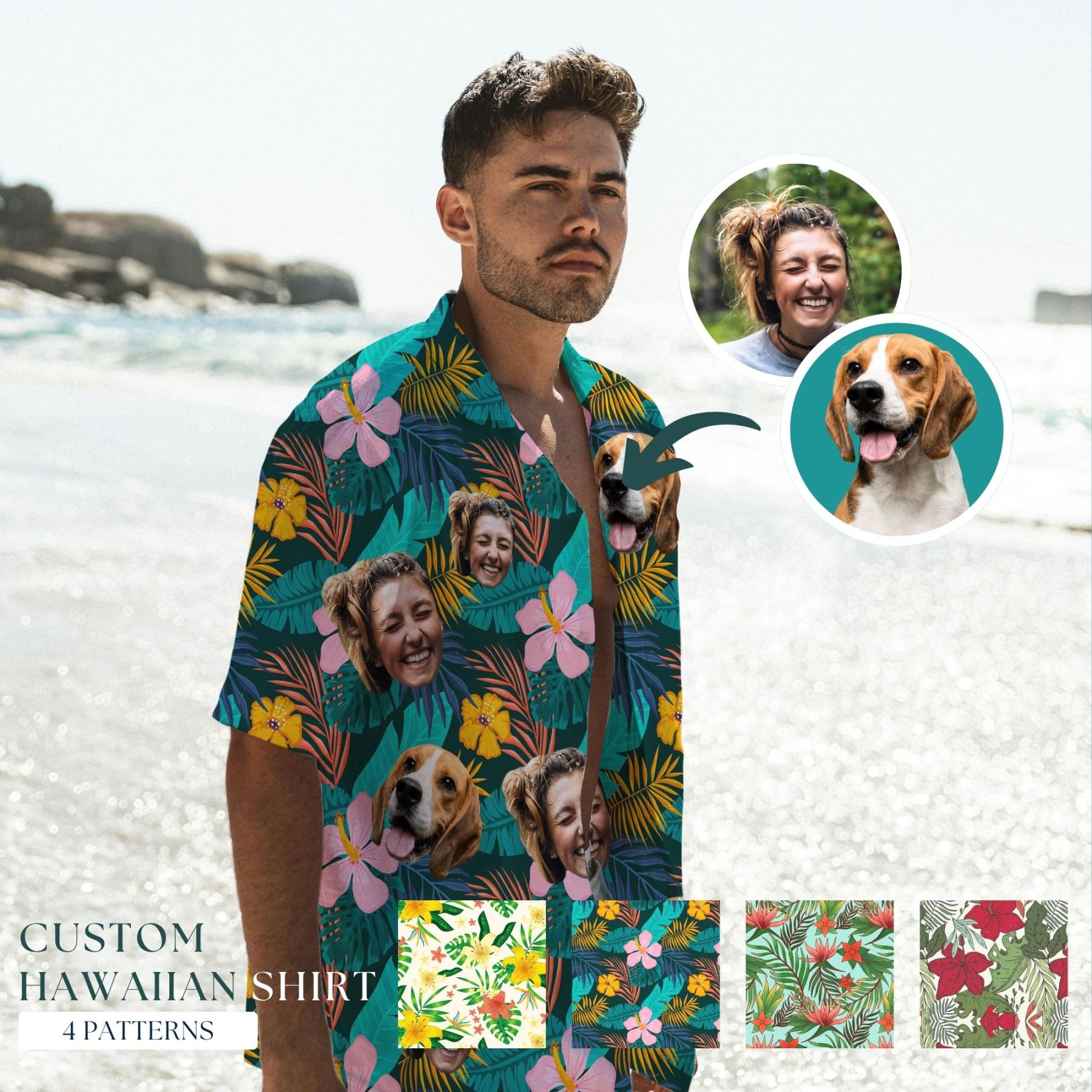 Custom Hawaiian Shirt with Face