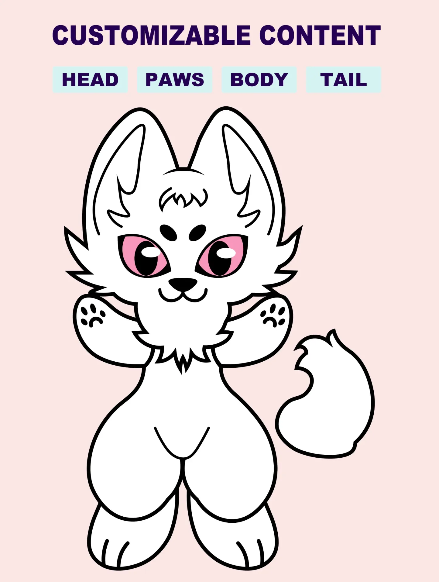 Customized-Fursuit-snowleopard-deposit payment（50%）