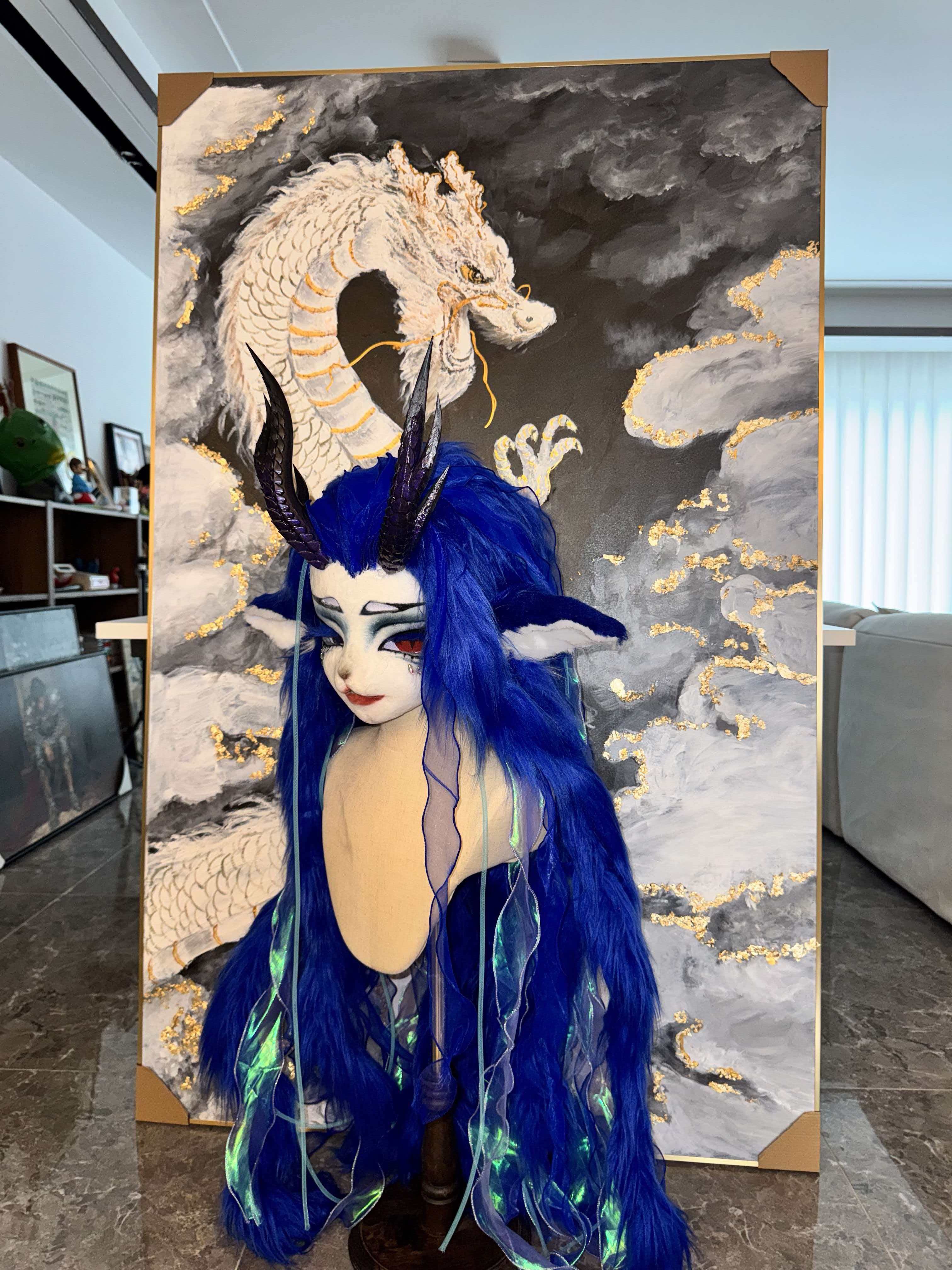 Kigstyle dragon lady single head (Au Run character from Nezha2 movie)