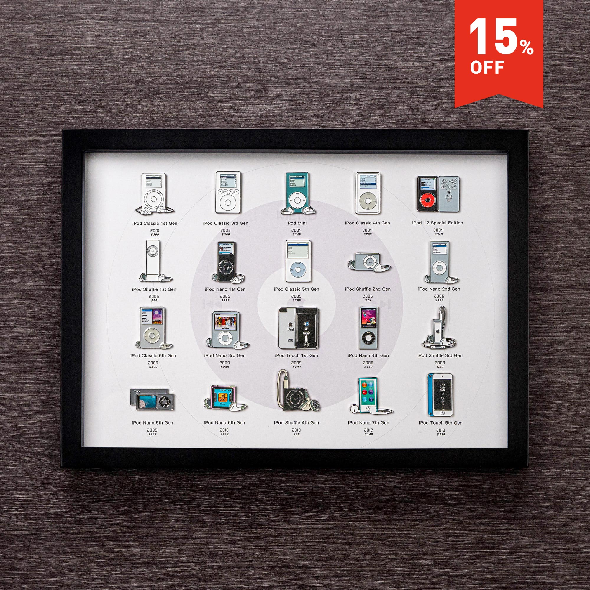 GRID® iPod Badge Collection