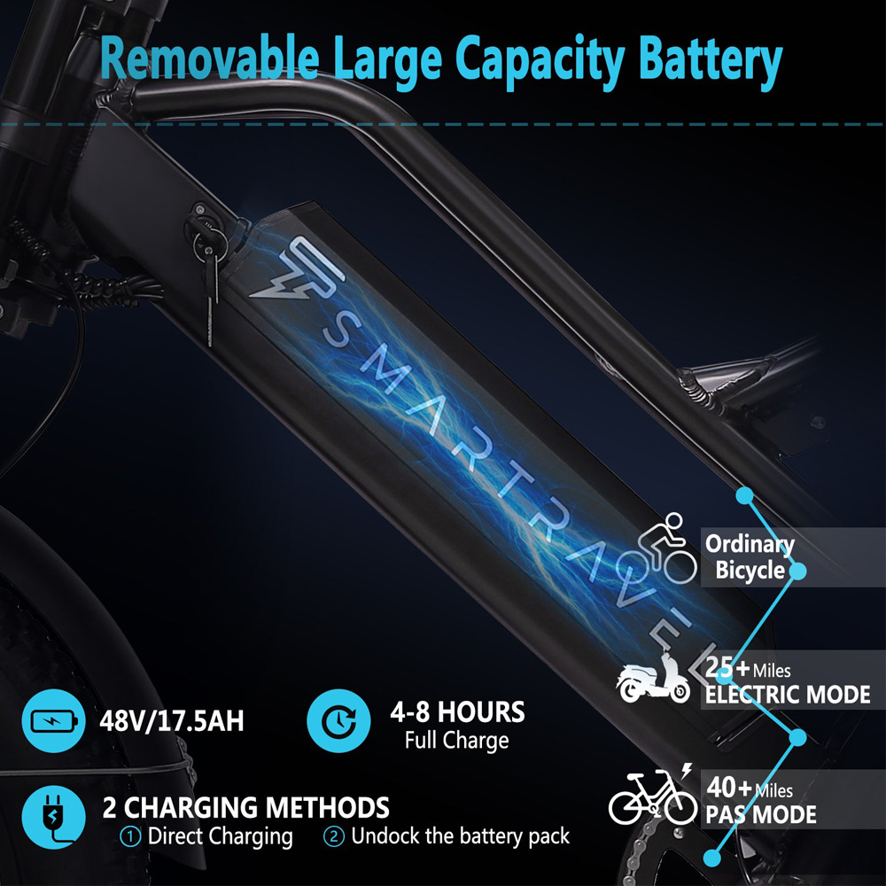 SMARTAVEL DK400 48V 1200W Electric Bicycle E Bike