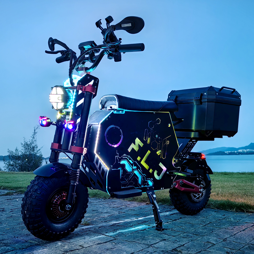 2024 Newest FLJ F1 72V 12000W Electric Scooter Motorcycle with App NFC 75MPH Speed