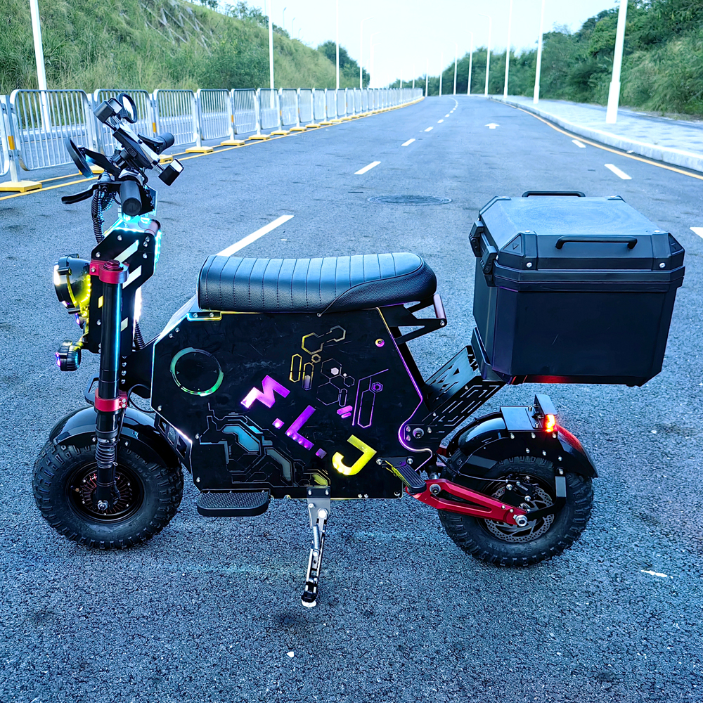 2024 Newest FLJ F1 72V 12000W Electric Scooter Motorcycle with App NFC 75MPH Speed