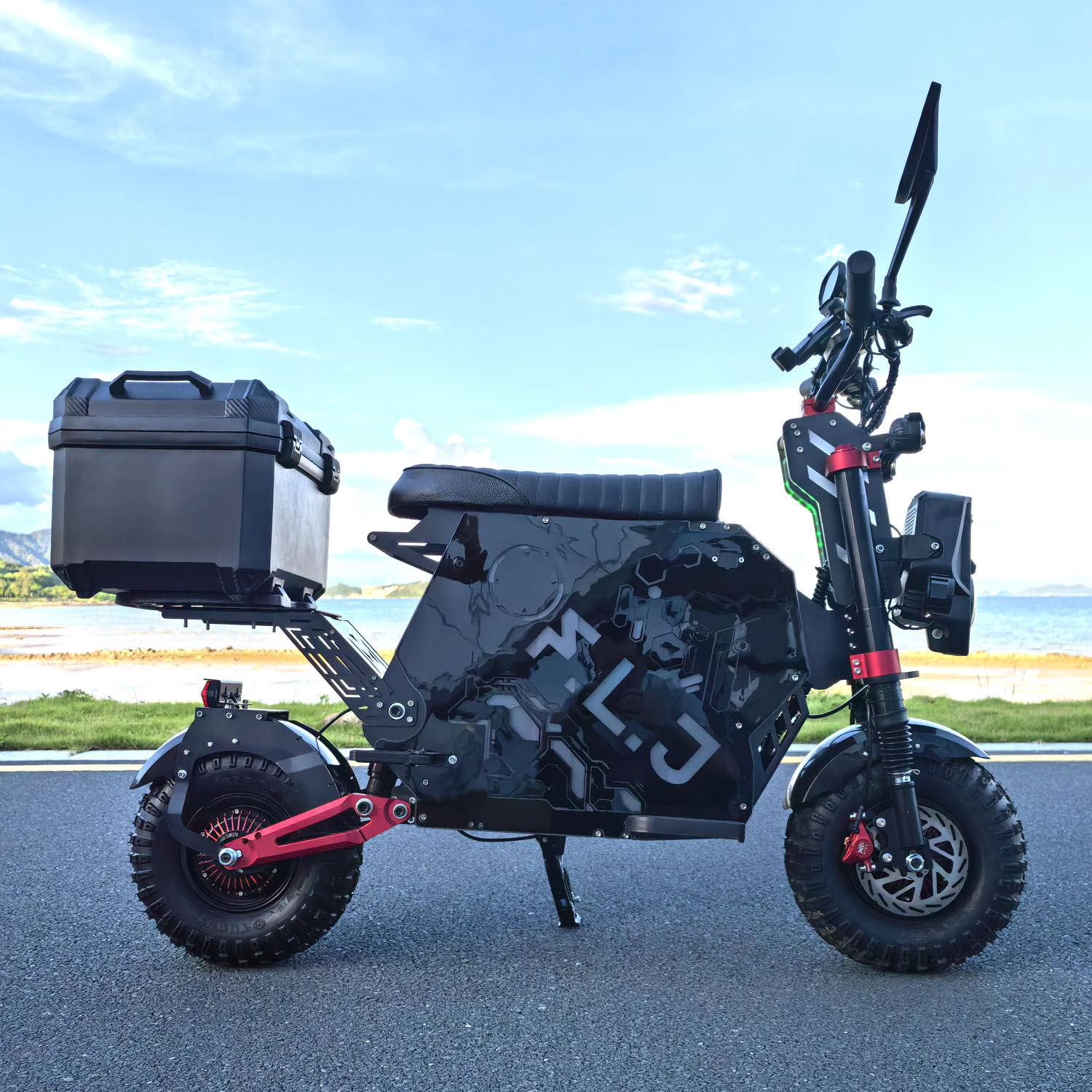 2025 Newest 72V 12000W Electric Scooter Motorcycle with App NFC 75MPH