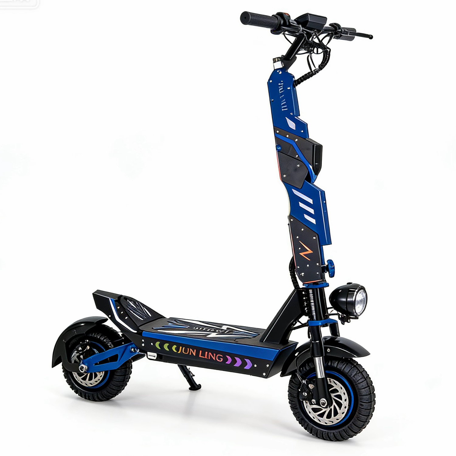 Latest JL80 6000W Duall Motors Electric Scooter with 12inch All-Terrain Tire 40MPH Speed Kickscooter
