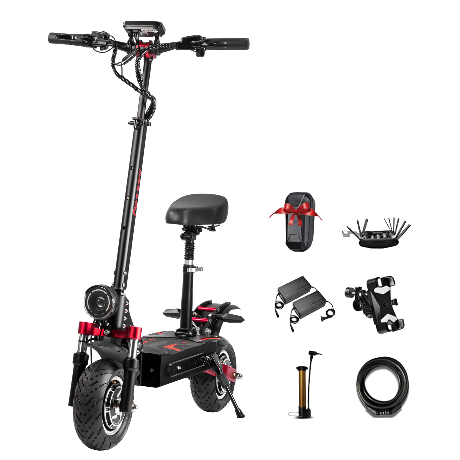 Latest 52V 3200W Dual Motor Fat Tire Electric Scooters