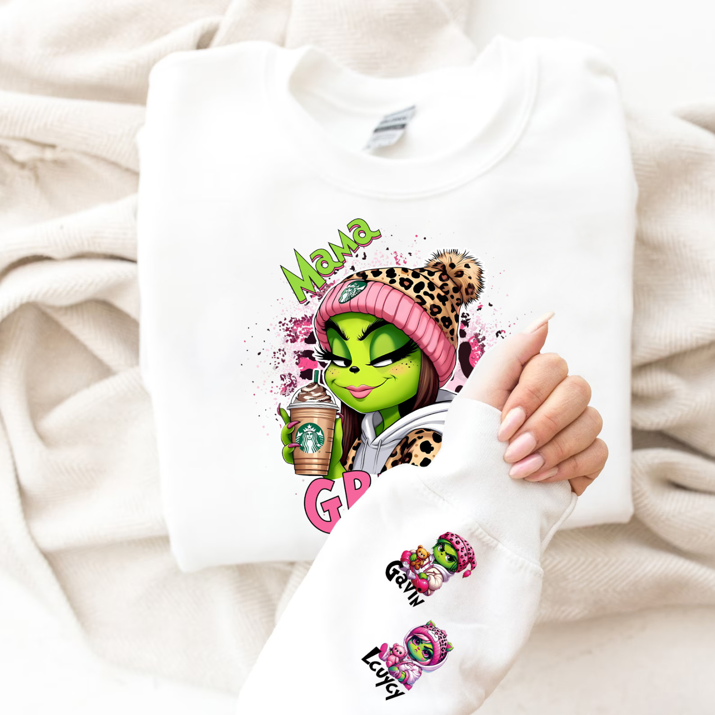 Sassy Mama & Little Monsters Custom Name Sweatshirt