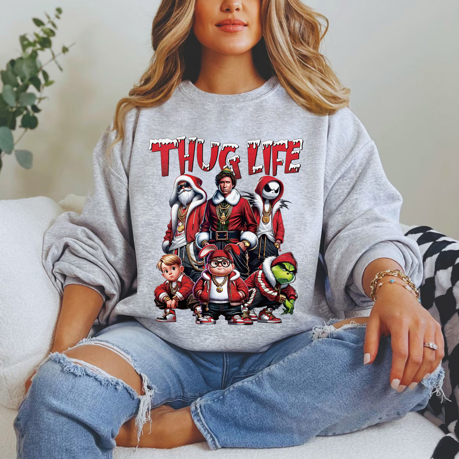 Christmas Movie Character Sweatshirt