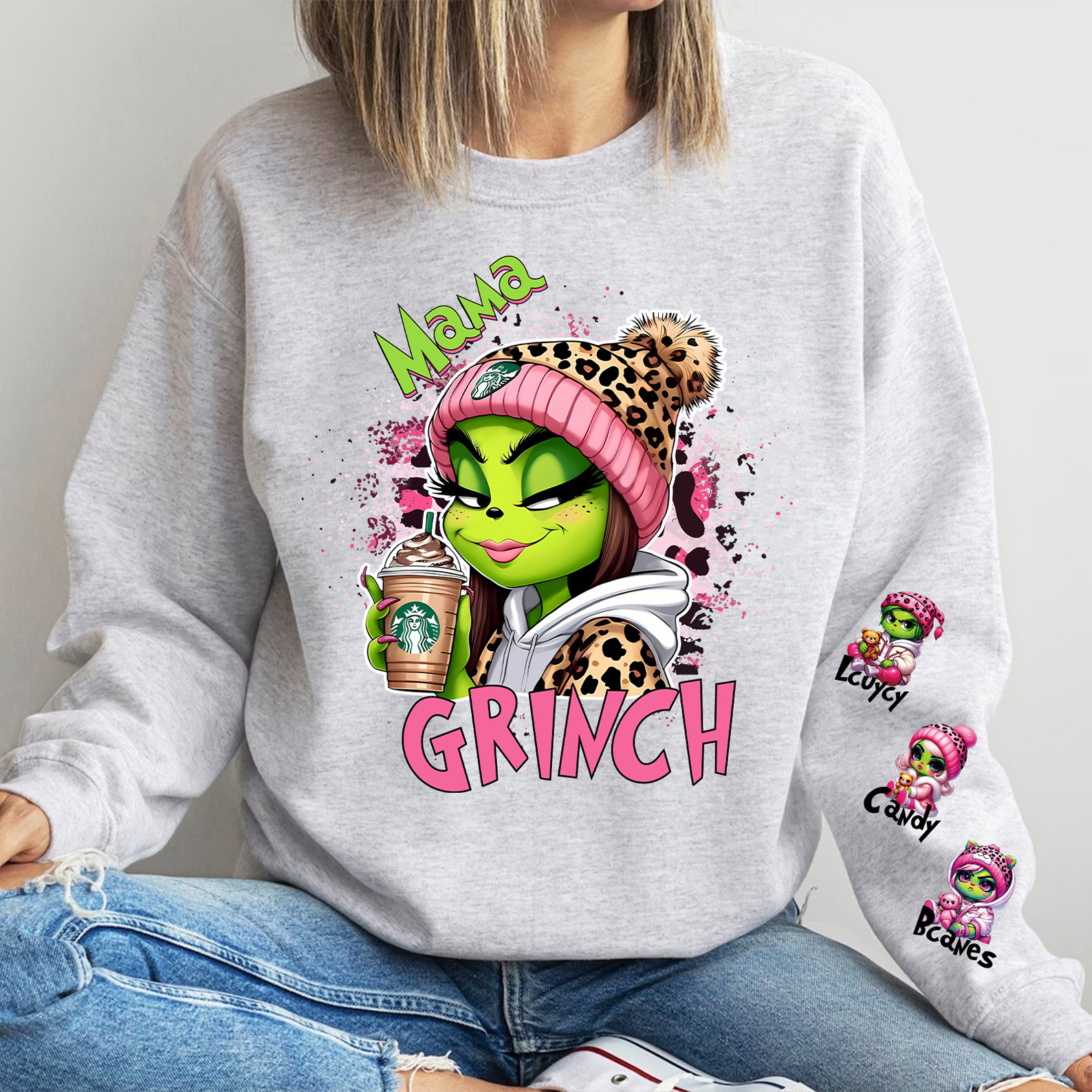 Sassy Mama & Little Monsters Custom Name Sweatshirt
