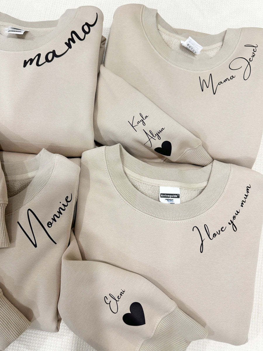 Custom Collar Mama Sweatshirt/Hoodie