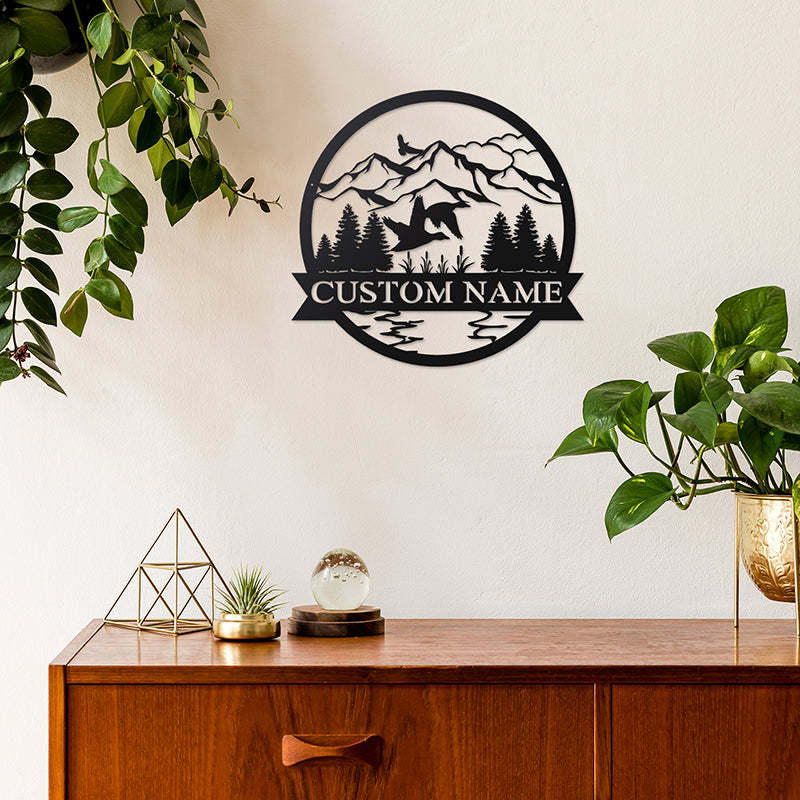 Custom Duck Metal Wall Art With LED Lights