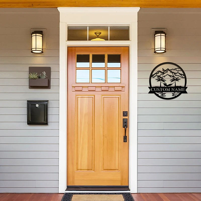 Custom Hammock Metal Wall Art With LED Lights