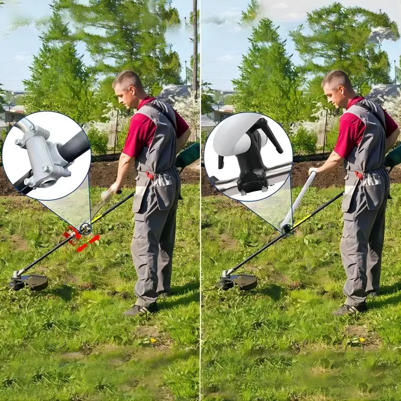 Ergonomic lawn mower auxiliary handle,handle extension,fits 99% of commercial and residential trimmers,say goodbye to hand and back fatigue