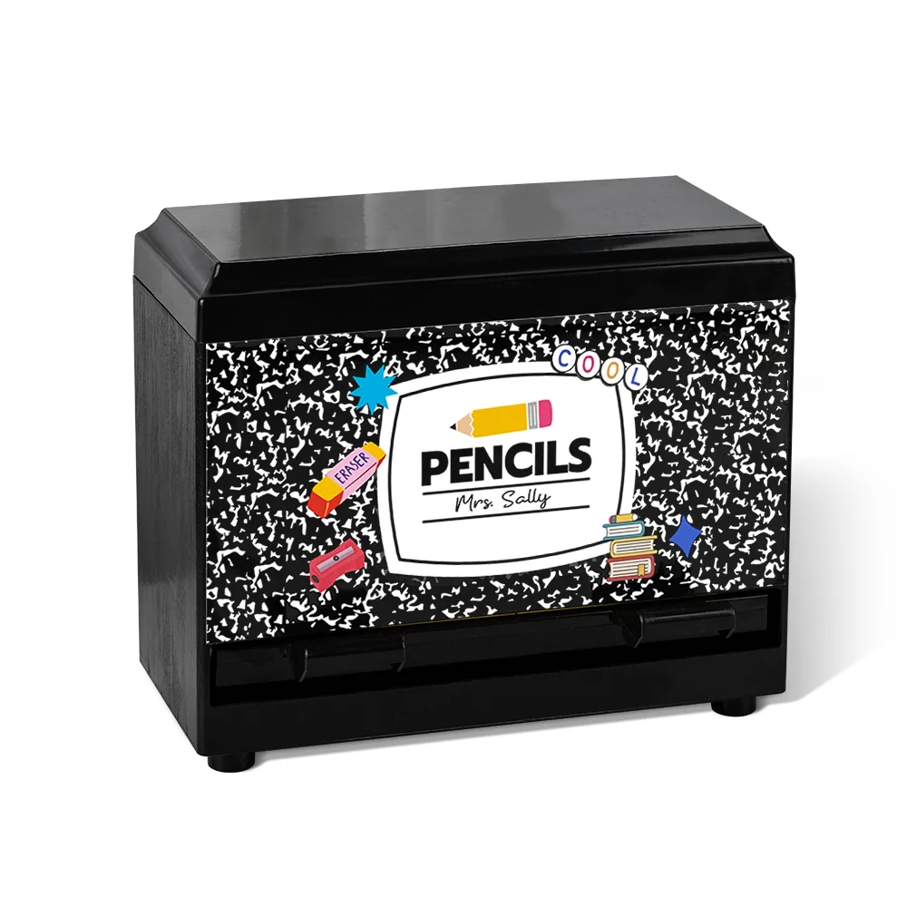 Personalized Pencil Design Pencil Dispenser with Name 
