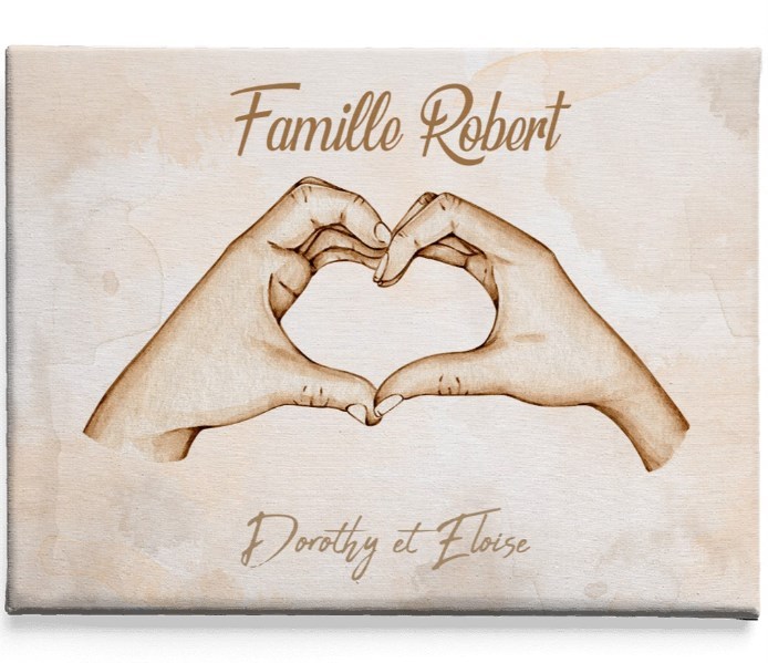 The hands of the family