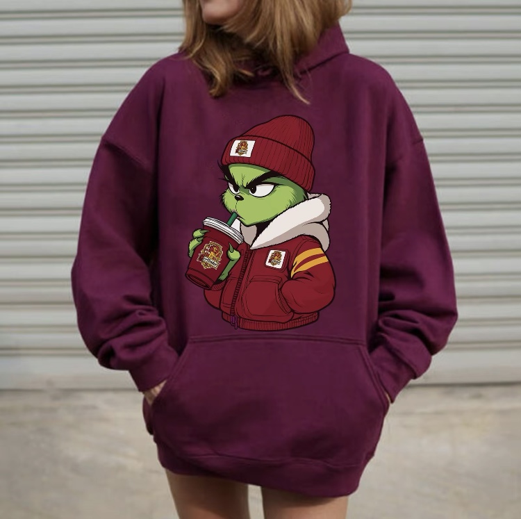 Christmas Movie Characters Drinking Sweatshirt