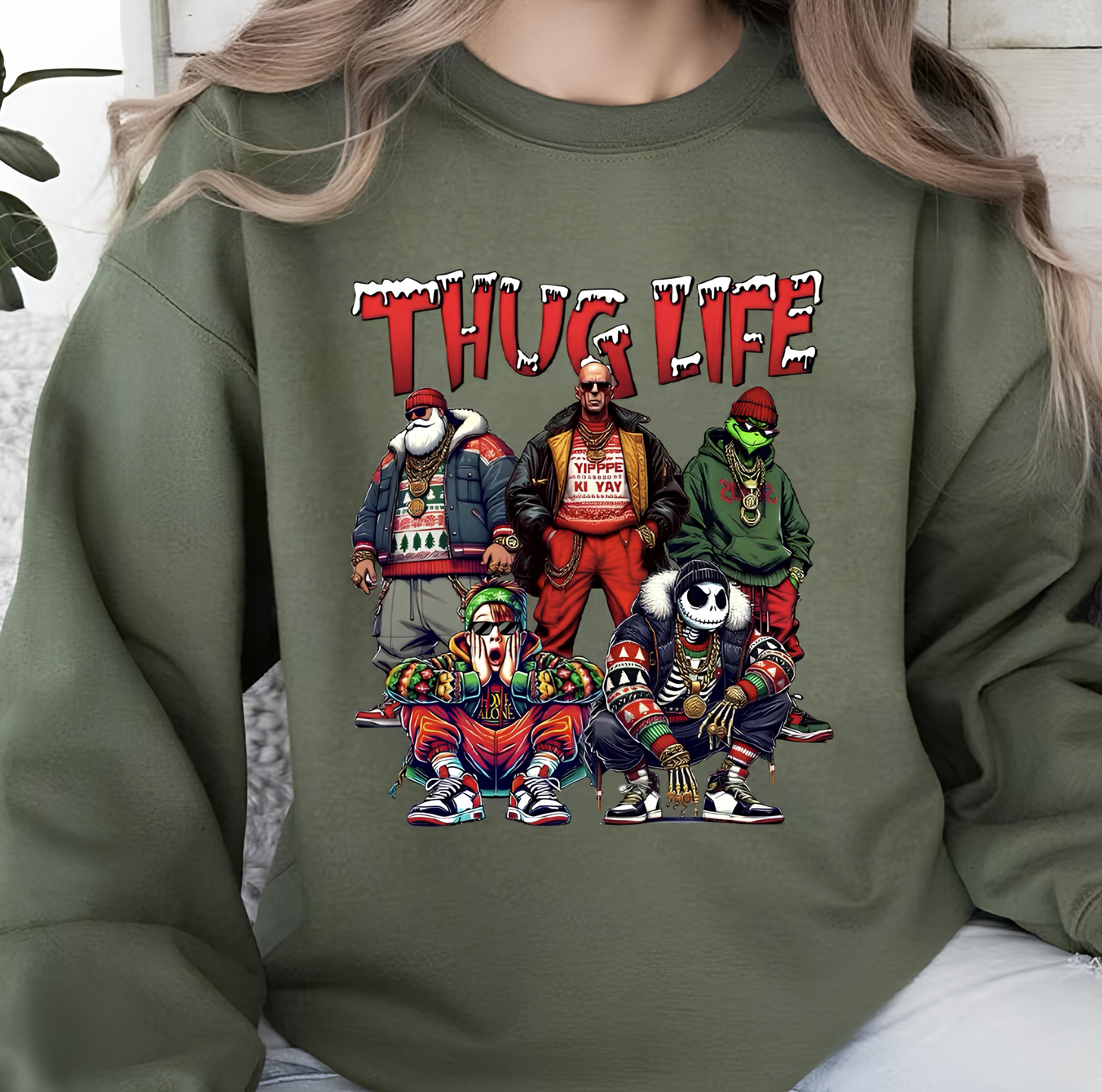 Christmas Thug Life Movie Character Sweatshirt