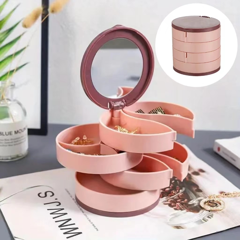 🔥65% Off🔥4 Layers Rotatable Jewelry Storage Box